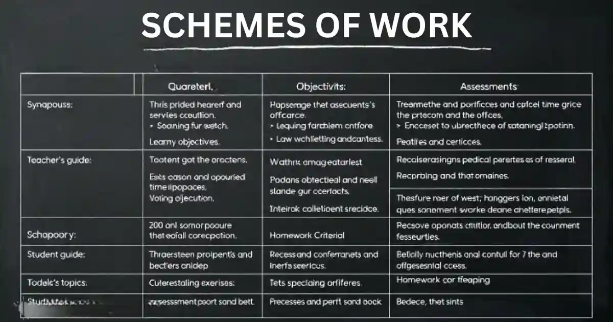 2025 GRADE 7 SCHEMES OF WORK