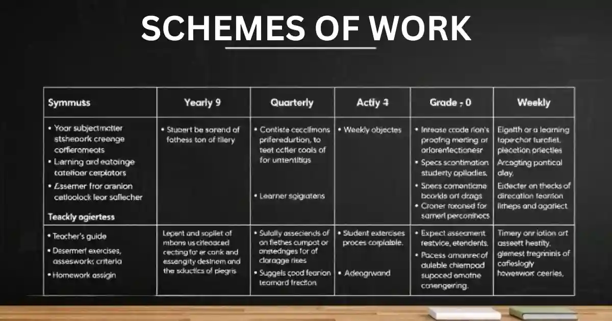 2025 GRADE 9 SCHEMES OF WORK
